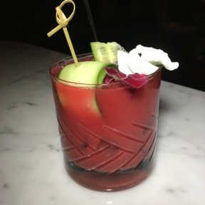 Cocktail from Society Cafe at Walker Hotel
